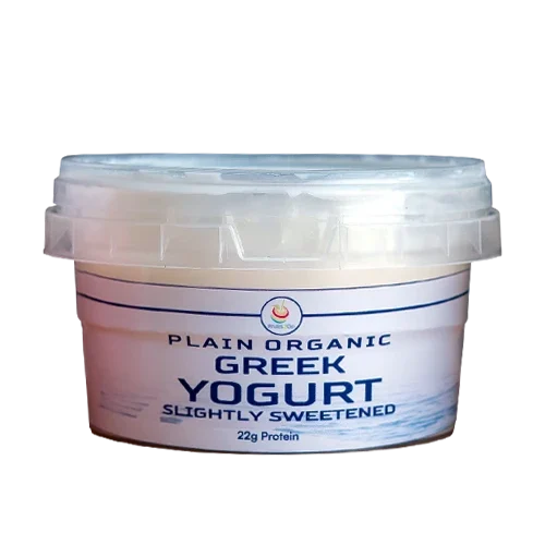 friuts2go-Plain Organic greek yogurt-slightly sweetened